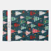 Weihnachtsbaumen Weihnachtsfeiertag Geschirrtuch (Horizontal)