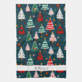Weihnachtsbaumen Weihnachtsfeiertag Geschirrtuch (Vertikal)