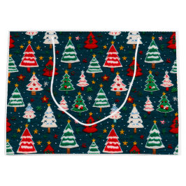 Weihnachtsbaumen Weihnachtsfeiertag Große Geschenktüte