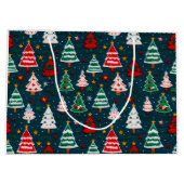 Weihnachtsbaumen Weihnachtsfeiertag Große Geschenktüte (Rückseite)