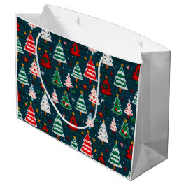 Weihnachtsbaumen Weihnachtsfeiertag Große Geschenktüte