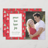 Weihnachtsbaumen Weihnachtsfotokarte Feiertagskarte (Vorne/Hinten)