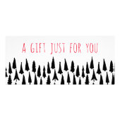 Weihnachtsbaumen Weihnachtsgeschenk Werbekarte (Vorne)