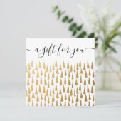 Weihnachtsbaumen Weihnachtsgeschenkgutschein (Stehend Vorderseite)