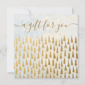 Weihnachtsbaumen Weihnachtsgeschenkgutschein (Vorderseite)