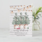 Weihnachtsbaumen Weihnachtskarte Feiertagskarte (Stehend Vorderseite)