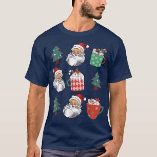 Weihnachtsbaumen Weihnachtsmann Kakao Weihnachten T-Shirt