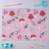 Weihnachtsbaumen Weihnachtsmannmützen Winter Blume Seidenpapier (Basteln)