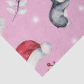 Weihnachtsbaumen Weihnachtsmannmützen Winter Blume Seidenpapier (Ausschnitt)