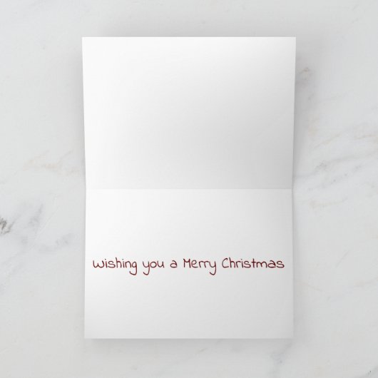 Weihnachtsbaumen Weihnachtsschmuck Rot Karte (Innenseite)