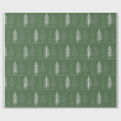 Weihnachtsbaumen Weihnachtswrapping Papier Geschenkpapier (Flach)