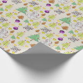 Weihnachtsbaumen Wrapping Papier Maus Beige Käse Geschenkpapier (Ecke)