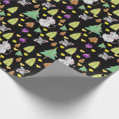 Weihnachtsbaumen Wrapping Papier Maus Black Käse Geschenkpapier (Ecke)