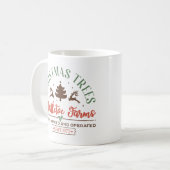 Weihnachtsbaumen-Zeichen Kaffeetasse (Vorderseite Links)