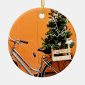 Weihnachtsbaumfahrrad Keramikornament (Vorne)