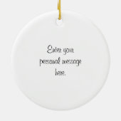 Weihnachtsbaumfahrrad Keramikornament (Hinten)