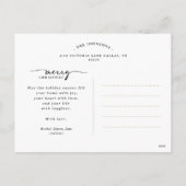 Weihnachtsbaumfamilie Foto Collage Feiertagspostkarte (Rückseite)