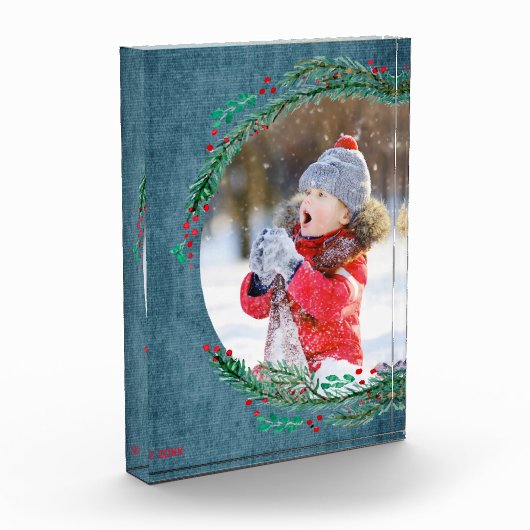 Weihnachtsbaumfamilie Fotoblock (Links)