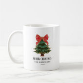 Weihnachtsbaumfamilie frohe Weihnachten Kaffeetasse (Links)