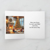 Weihnachtsbaumfamilie Karte (Innenseite)