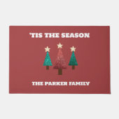 Weihnachtsbaumfamilie Willkommen Fußmatte (Vorderseite)