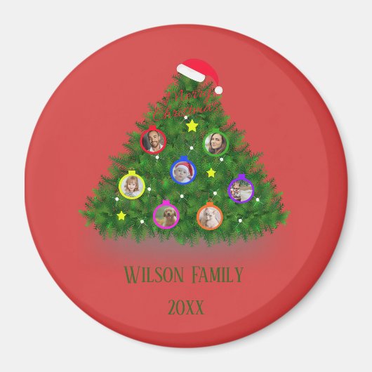 Weihnachtsbaumfamilien - Fotos Magnet (Vorne)