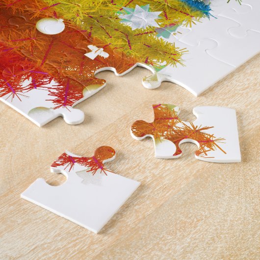 Weihnachtsbaumfarben fröhlich puzzle (Seite)