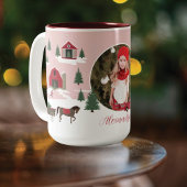 Weihnachtsbaumfarm Foto Zweifarbige Tasse