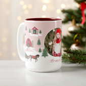 Weihnachtsbaumfarm Foto Zweifarbige Tasse