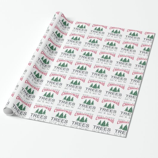 WEIHNACHTSBaumfarm Geschenkpapier (Ungerollt)