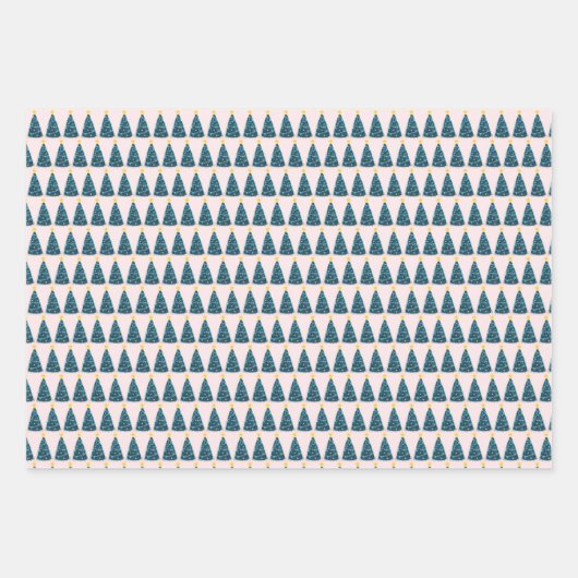 Weihnachtsbaumfarm Geschenkpapier Set (Vorderseite)