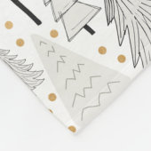 WeihnachtsBaumfarm, Goldpunktakzente Fleecedecke (Ecke)