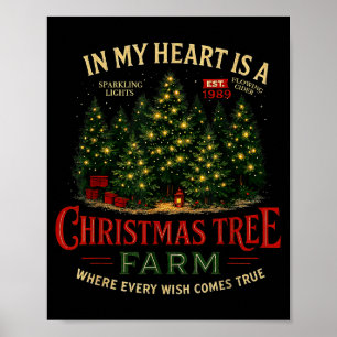 Weihnachtsbaumfarm In Meinem Herzen Urlaubswald Gi Poster