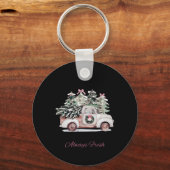 Weihnachtsbaumfarm North Pole Fresh Xmas W Schlüsselanhänger (Vorderseite)