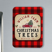 Weihnachtsbaumfarm Pine Trees Bauernstil Magnet