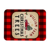 Weihnachtsbaumfarm Pine Trees Bauernstil Magnet (Horizontal)