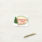 Weihnachtsbaumfarm Post-it Klebezettel (Auf Schreibtisch)