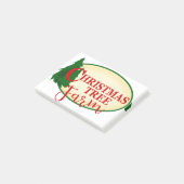 Weihnachtsbaumfarm Post-it Klebezettel (angewinkelt)