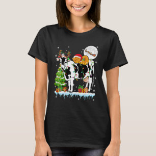 Weihnachtsbaumfarm Santa Cat Ridding Rentierfarm T-Shirt