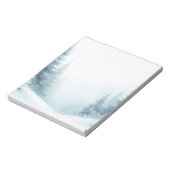 Weihnachtsbaumfarm Snowcap Mountain Notepad Notizblock (Rotiert)