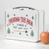 Weihnachtsbaumfarm Tin Lunch Box (Beispiel)