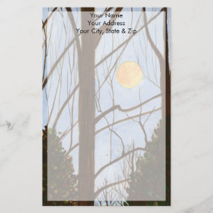 Weihnachtsbaumfarm Vollmond Briefpapier