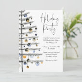 Weihnachtsbaumfeier Einladung (Stehend Vorderseite)