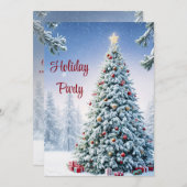 Weihnachtsbaumfeier Einladung (Vorne/Hinten)