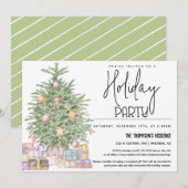 Weihnachtsbaumfeier Einladung mit Geschenken (Vorne/Hinten)