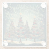 Weihnachtsbaumfeier Glasuntersetzer (Rückseite)