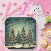 Weihnachtsbaumfeier Pappteller (Party)