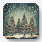 Weihnachtsbaumfeier Pappteller (Vorderseite)