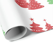 Weihnachtsbaumfeiern Geschenkpapier (Rolleneckpunkt)