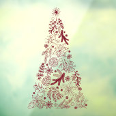 Weihnachtsbaumfenster dekoriert Vinyl große Dekora Fensteraufkleber (Blatt 3)